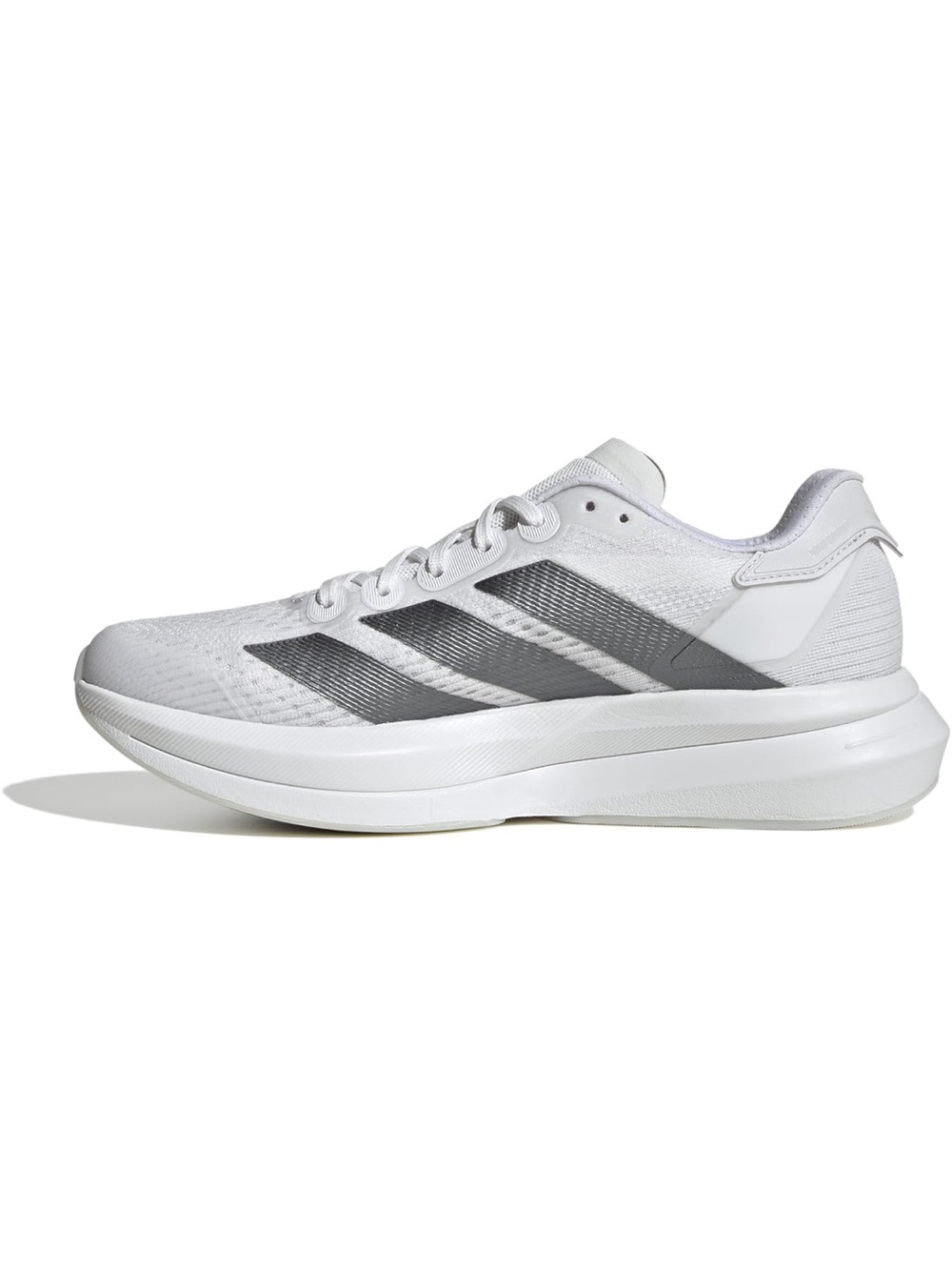 Adidas Duramo Speed 2 Running Shoe Women's White Running Shoe with Gray Stripes